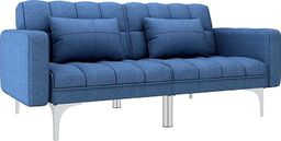  Elior Rozkładana niebieska kanapa z poduszkami - Harris