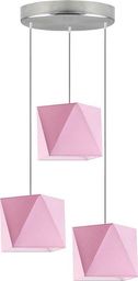 Lampa wisząca Lumes Lampa wisząca z abażurami nad stół - EX258-Majorex- 18 kolorów do wyboru Różowy