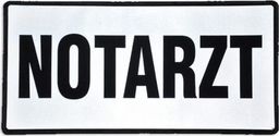 Polska Firma Emblemat NOTARZT odblaskowy na rzepie 31 x 15 cm NOWY
