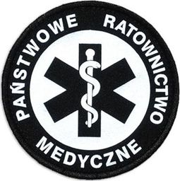  Polska Firma Emblemat odblaskowy PAŃSTWOWE RATOWNICTWO MEDYCZNE na rzepie 8,5 cm