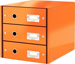  Leitz Pojemnik, szafka Leitz Click & Store z 3 szufladami Pomarańczowy (10K268L)
