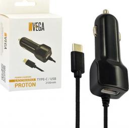 Ładowarka Vega Jednoczęściowa 1x USB-A 2.1 A (22716)