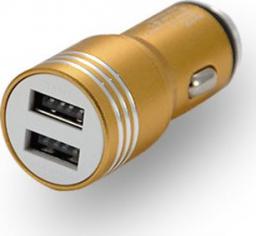 Ładowarka Nafumi 2x USB złoty