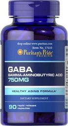 Puritans Pride Puritan's Pride,Gaba, 750mg, 90 kapsułek