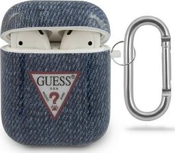 Guess Etui ochronne GUACA2TPUJULDB Jeans Collection do AirPods 1/2 granatowe 