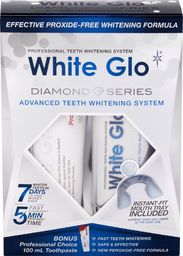 White Glo System wybielająca pasta do zębów 100ml + wybielający żel do zębów 50ml + nakładka na zęby