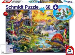  Schleich Puzzle 60 Dinozaury + zestaw figurek G3