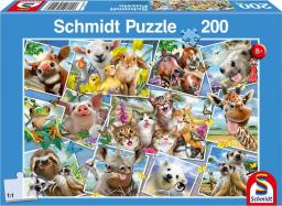  Schmidt Spiele Puzzle 200 Zwierzątka robią selfie