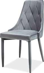  Selsey Krzesło tapicerowane Cornido szary welur