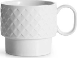  Sagaform Filiżanka do herbaty biała ceramika 0,4 l wys. 9 cm
