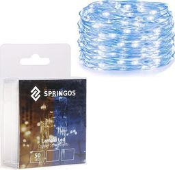 Lampki choinkowe Springos 50 LED niebieskie