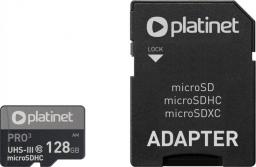 Karta Platinet Pro MicroSDXC 128 GB Class 10 UHS-I/U3 A1  (PMMSDX128UIII)