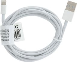 Kabel USB BULK USB-A - Lightning 2 m Biały (28609)