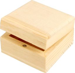  Creativ Company Pudełko z drewna na Biżuterię 6x6x3,5 cm