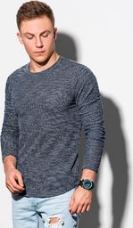 Ombre Bluza męska bez kaptura B1182 - granatowa S