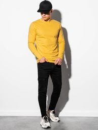 Ombre Longsleeve męski bez nadruku L118 - żółty XL