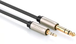 Kabel Ugreen Jack 3.5mm - Jack 6.3mm 3m szary (10629)