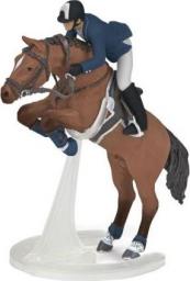 Figurka Papo Figurka Koń skaczący z jeźdźcem (401333)