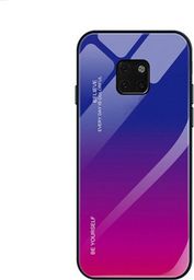 Super Fashion Etui Szklane Ombre fioletowo różowe do Huawei Mate 20 Pro