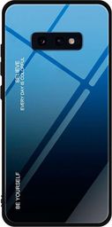 Super Fashion Etui Szklane Ombre niebiesko czarne do Samsung Galaxy S10E