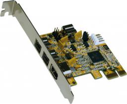 Kontroler Exsys PCIe x1 - 3x FireWire 800 + 1x FireWire 400 (EX-16415)