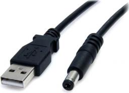 Kabel USB StarTech USB-A - DC 5.5 mm 0.9 m Czarny (USB2TYPEM)