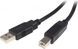 Kabel USB StarTech USB-A - USB-B 1 m Czarny (USB2HAB1M)