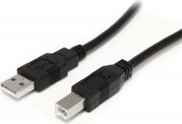 Kabel USB StarTech USB-A - USB-B 10 m Czarny (USB2HAB30AC)
