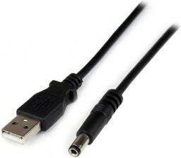 Kabel USB StarTech USB-A - DC 5.5 mm 1 m Czarny (USB2TYPEN1M)