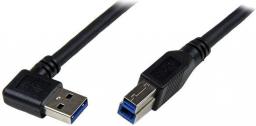 Kabel USB StarTech USB-A - USB-B 1 m Czarny (USB3SAB1MRA)