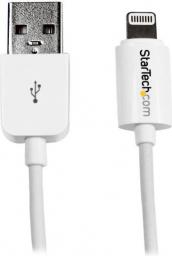 Kabel USB StarTech USB-A - Lightning 1 m Biały (USBLT1MW)