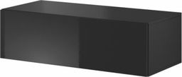 Cama MEBLE Szafka RTV VIGO SLANT'100' 30/100/40 czarny/czar.pł