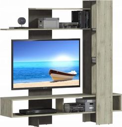 Tuckano Meblościanka 158x158x36 ROME dąb truflowy/beton