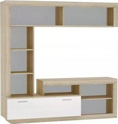 Tuckano Meblościanka 170x170x41 WARSAW sonoma/biały poł.