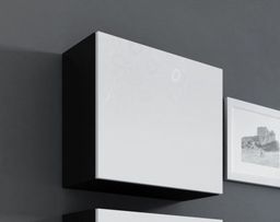 Cama MEBLE Witryna VIGO kwadrat 50/50/30 czarny/biały połysk