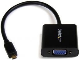 Adapter AV StarTech HDMI Micro - D-Sub (VGA) czarny (MCHD2VGAE2)