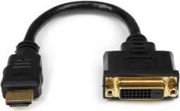 Kabel StarTech HDMI - DVI-D 0.3m czarny (HDDVIMF8IN)
