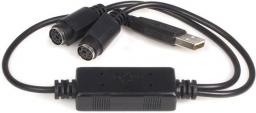 Adapter USB StarTech USB - PS/2 x2 Czarny  (USBPS2PC)