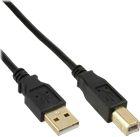 Kabel USB InLine USB-A - USB-B 0.3 m Czarny (34503S)