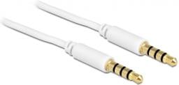 Kabel Delock Jack 3.5mm - Jack 3.5mm 1m biały (83440)