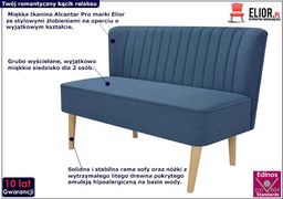  Elior Romantyczna sofa Shelly - niebieska