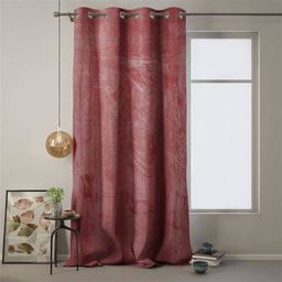 AmeliaHome Zasłona Velvet na przelotkach Bordo 140X270