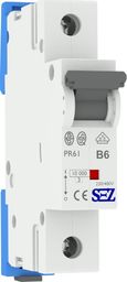  SEZ Krompachy B6A 1P 10kA Wyłącznik nadprądowy bezpiecznik Typ S eska PR61 SEZ 0050