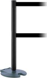  Tensator Pachołek jezdny/słupek Rollabarrier Dual Line z rozwijaną taśmą odgradzającą, malowany proszkowo (Taśma 3,65m)