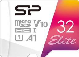Karta Silicon Power Elite MicroSDHC 32 GB Class 10 UHS-I/U1 A1 V10 (SP032GBSTHBV1V20SP)