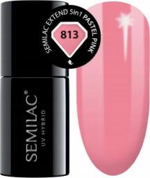 Semilac Semilac Extend 813 Lakier Hybrydowy 5w1 Pastel Pink uniwersalny