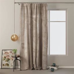 AmeliaHome Zasłona Velvet na taśmie Beż 140X270