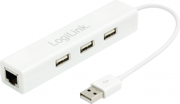 HUB USB LogiLink 1x RJ-45  + 3x USB-A 2.0 (UA0174A)