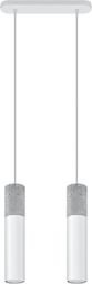 Lampa wisząca Lumes Biała industrialna podwójna lampa wisząca - EX569-Borgis