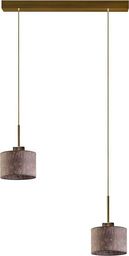Lampa wisząca Lumes Lampa wisząca do kuchni na złotym stelażu - EX427-Montanex - 18 kolorów Musztardowy
